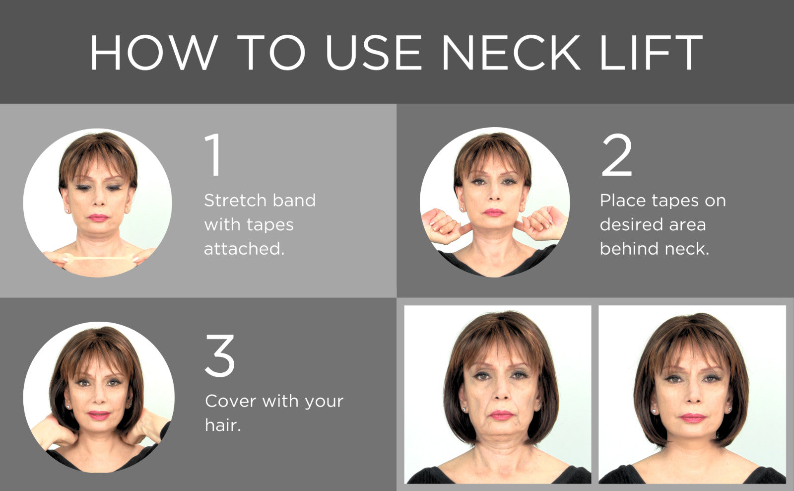 **3 Pack Special** Ultra Secret Lift Pro - Instant Neck Lift Pre-Assembled